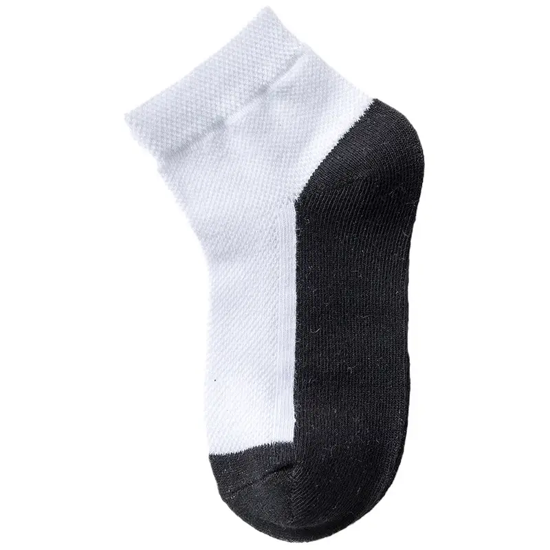White Cotton Ankle Socks for Boys Girls Spring Autumn - Image 2