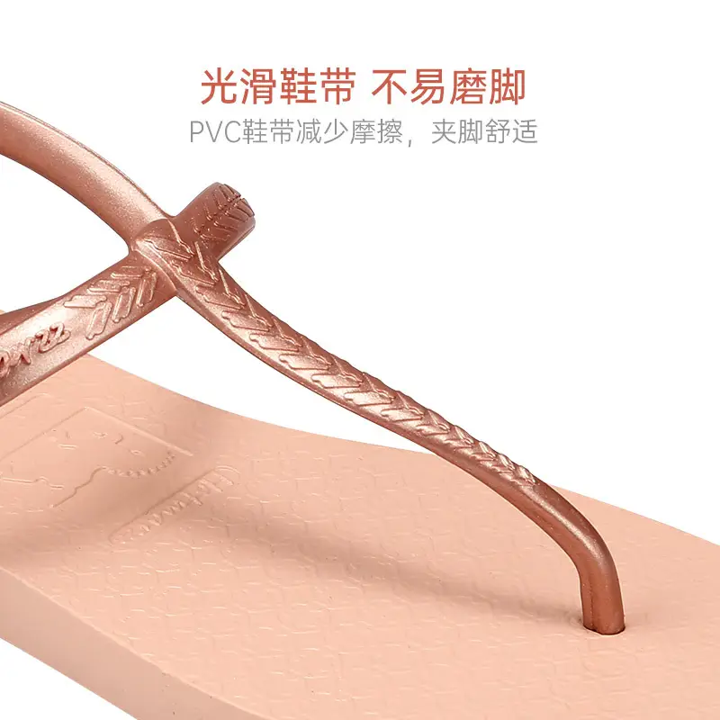 Women's Black Non-Slip Flip Flops Summer Sandals