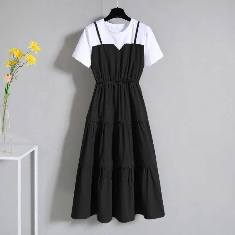 Green Summer Sling Dress for Women Large Size - Image 6