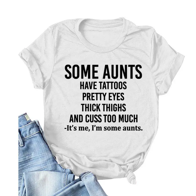 Some Aunts Have Tattoos T-Shirt Maroon Women - Image 26