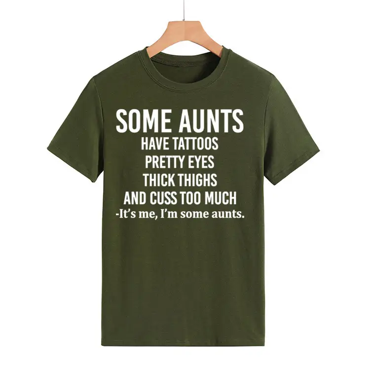 Some Aunts Have Tattoos T-Shirt Maroon Women - Image 10