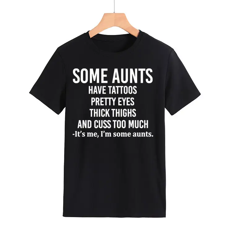 Some Aunts Have Tattoos T-Shirt Maroon Women - Image 11
