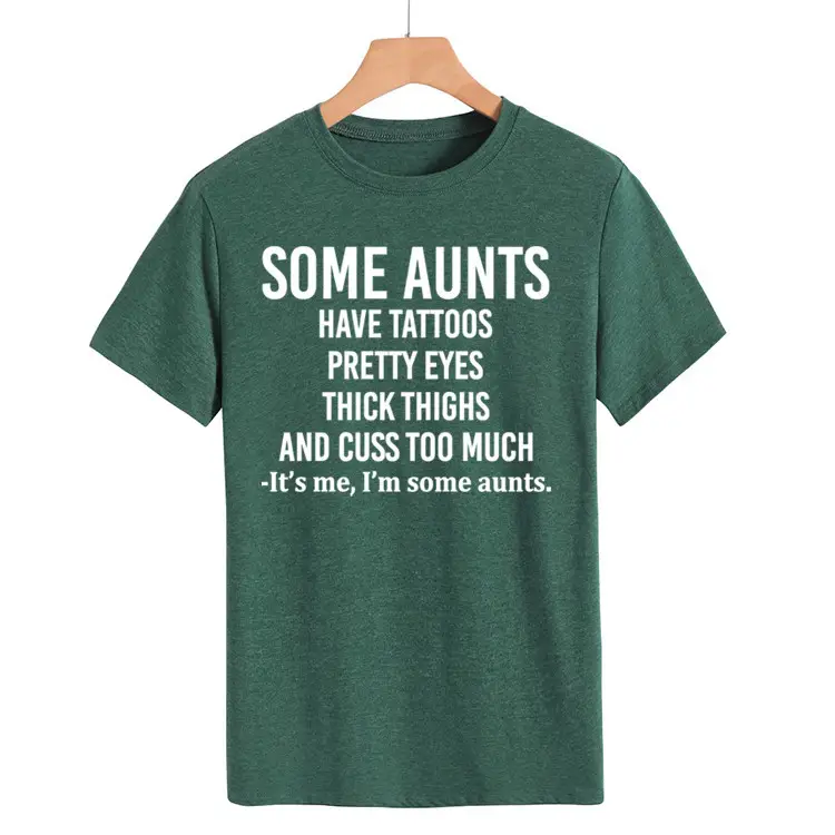 Some Aunts Have Tattoos T-Shirt Maroon Women - Image 12