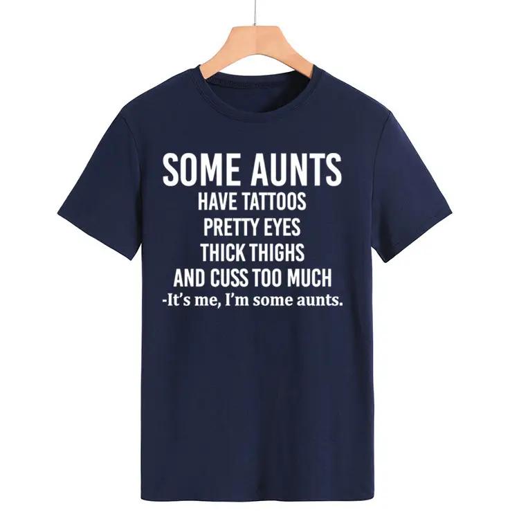 Some Aunts Have Tattoos T-Shirt Maroon Women - Image 14