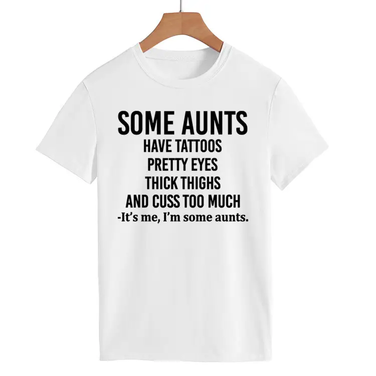 Some Aunts Have Tattoos T-Shirt Maroon Women - Image 15