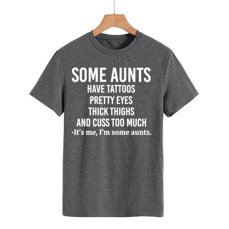 Some Aunts Have Tattoos T-Shirt Maroon Women - Image 2