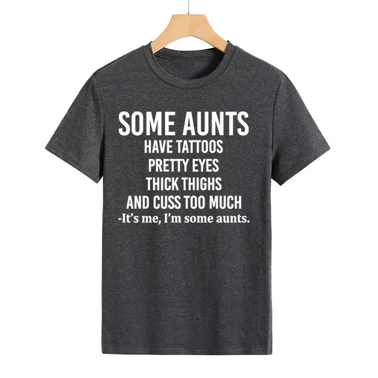 Some Aunts Have Tattoos T-Shirt Maroon Women - Image 20