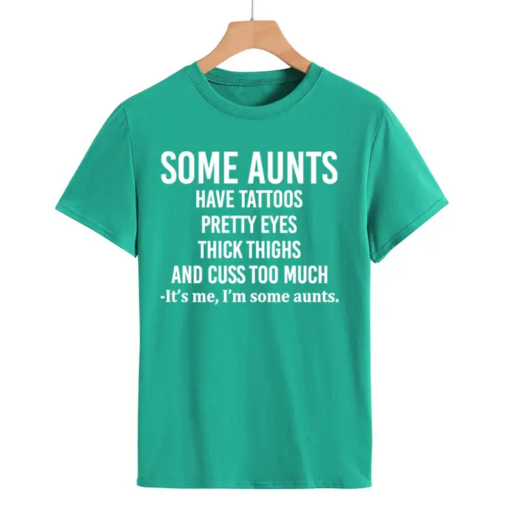 Some Aunts Have Tattoos T-Shirt Maroon Women - Image 21