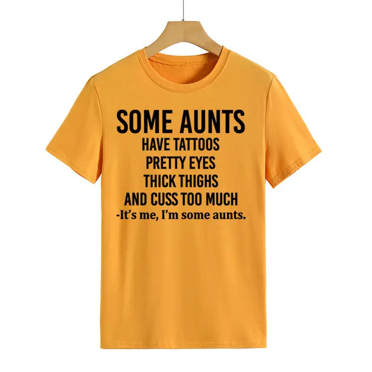 Some Aunts Have Tattoos T-Shirt Maroon Women - Image 3