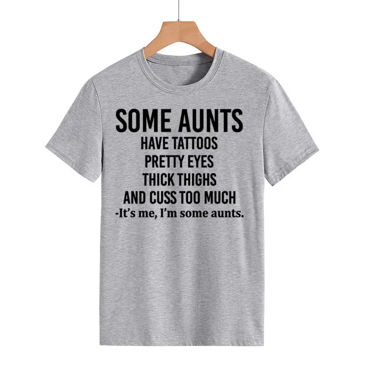 Some Aunts Have Tattoos T-Shirt Maroon Women - Image 4