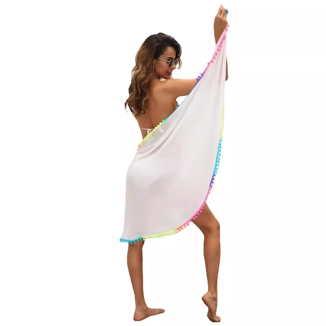Women Sun Protection Tassel Skirt Beach Wear - Image 10