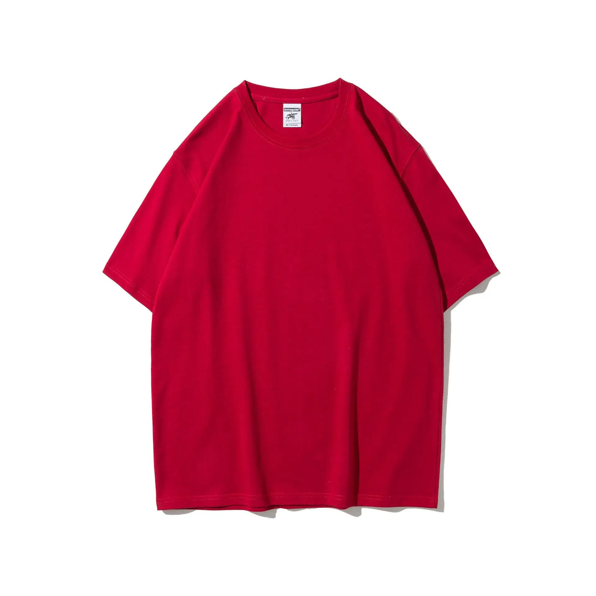 Purple Cotton Heavy Crewneck T-Shirt Loose Fit - Image 10