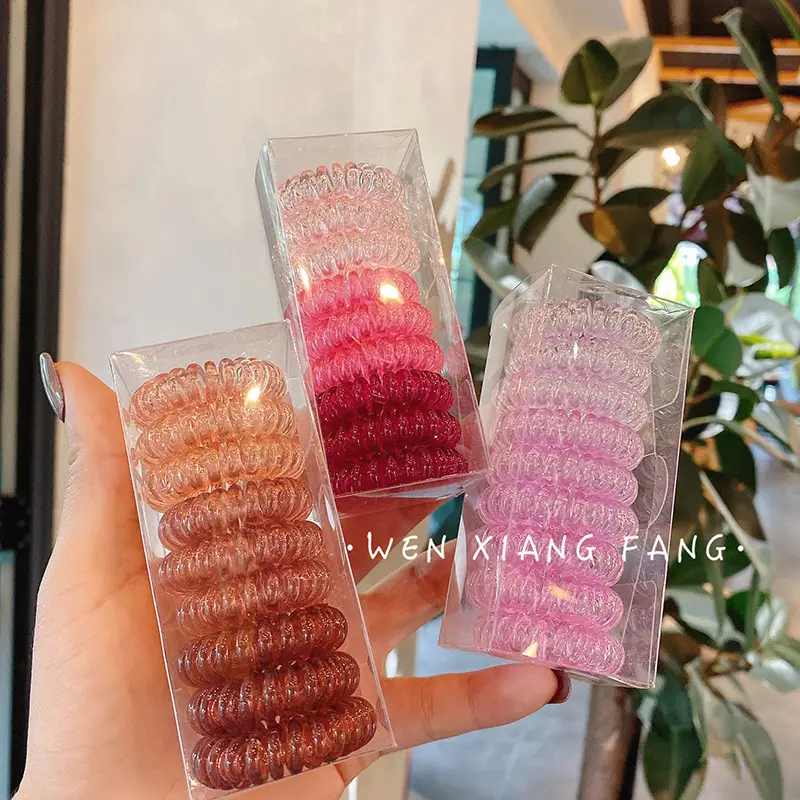 Korean Style Gradient Transparent Hair Bands for Women - Image 10