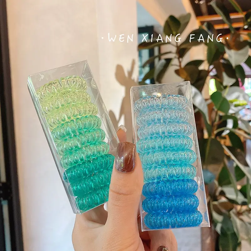 Korean Style Gradient Transparent Hair Bands for Women - Image 11