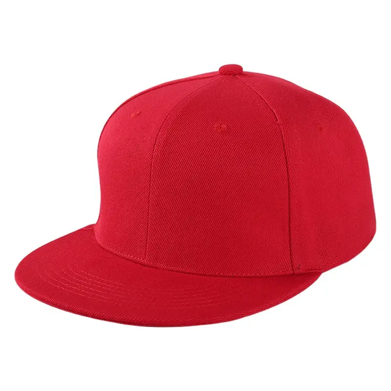 Red Baseball Cap with Custom Logo Embroidery