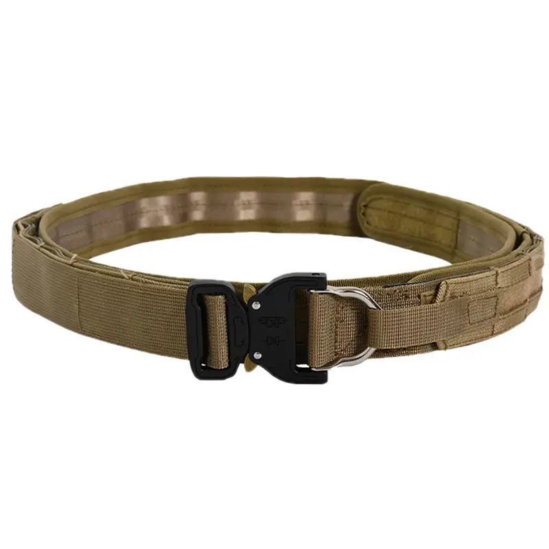 Men's Green Tactical Belt Cobra Buckle Nylon
