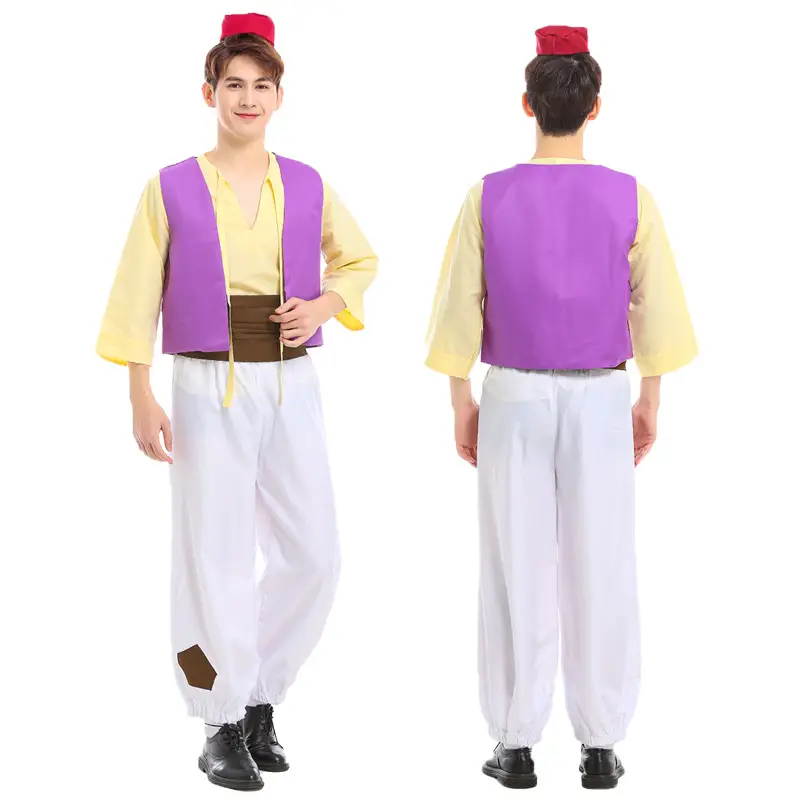 Halloween Anime Shen Lantern Prince Long-Sleeved Aladdin Costume - Image 3