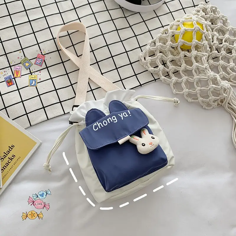 2025 Soft Cotton Crossbody Bag for Girls Plaid Design - Image 7