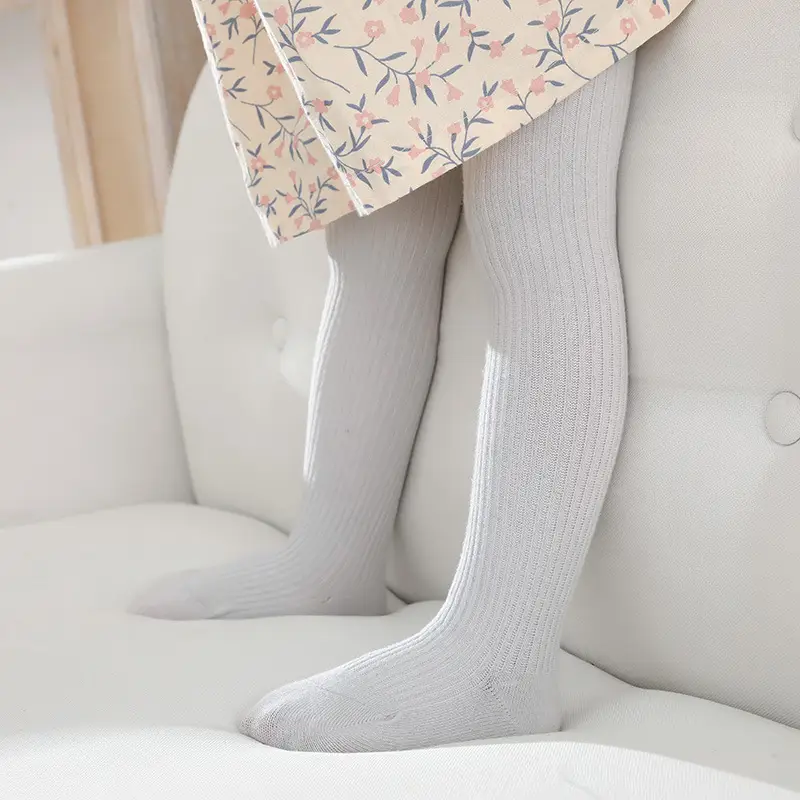 Girls' Ribbed Leggings New Autumn Double Stitched - Image 7