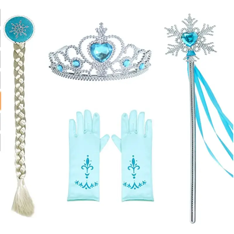 Frozen Elsa Princess Dress Long Sleeve Sequined Long Dress Little Princess Gown Prom Runway Show - Image 7