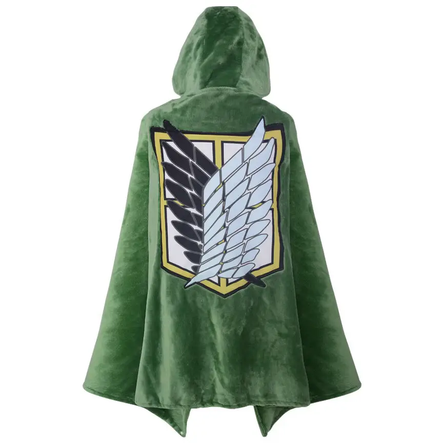 Anime Attack Green Long Cosplay Cloak - Image 3
