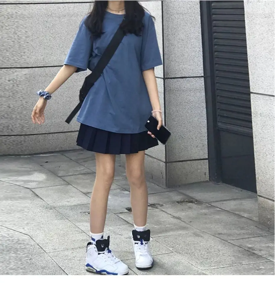 Women Cotton Short Sleeve Crewneck T-Shirt White - Image 5