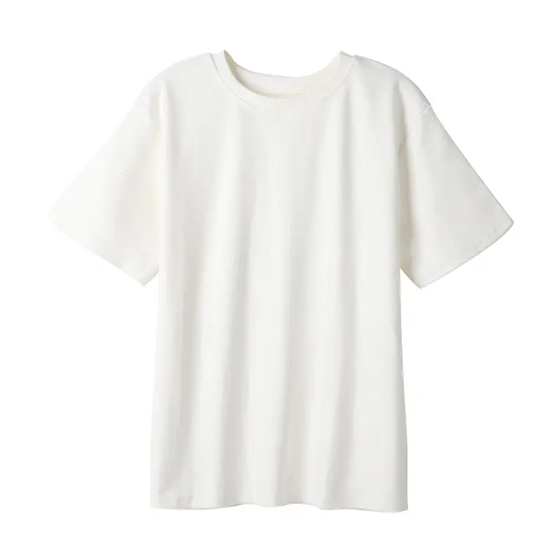 Women Cotton Short Sleeve Crewneck T-Shirt White - Image 7