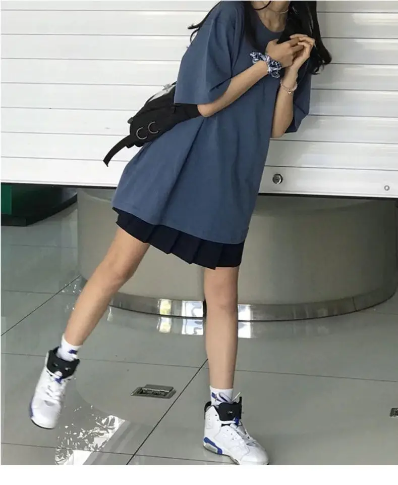 Women Cotton Short Sleeve Crewneck T-Shirt White — feature 5