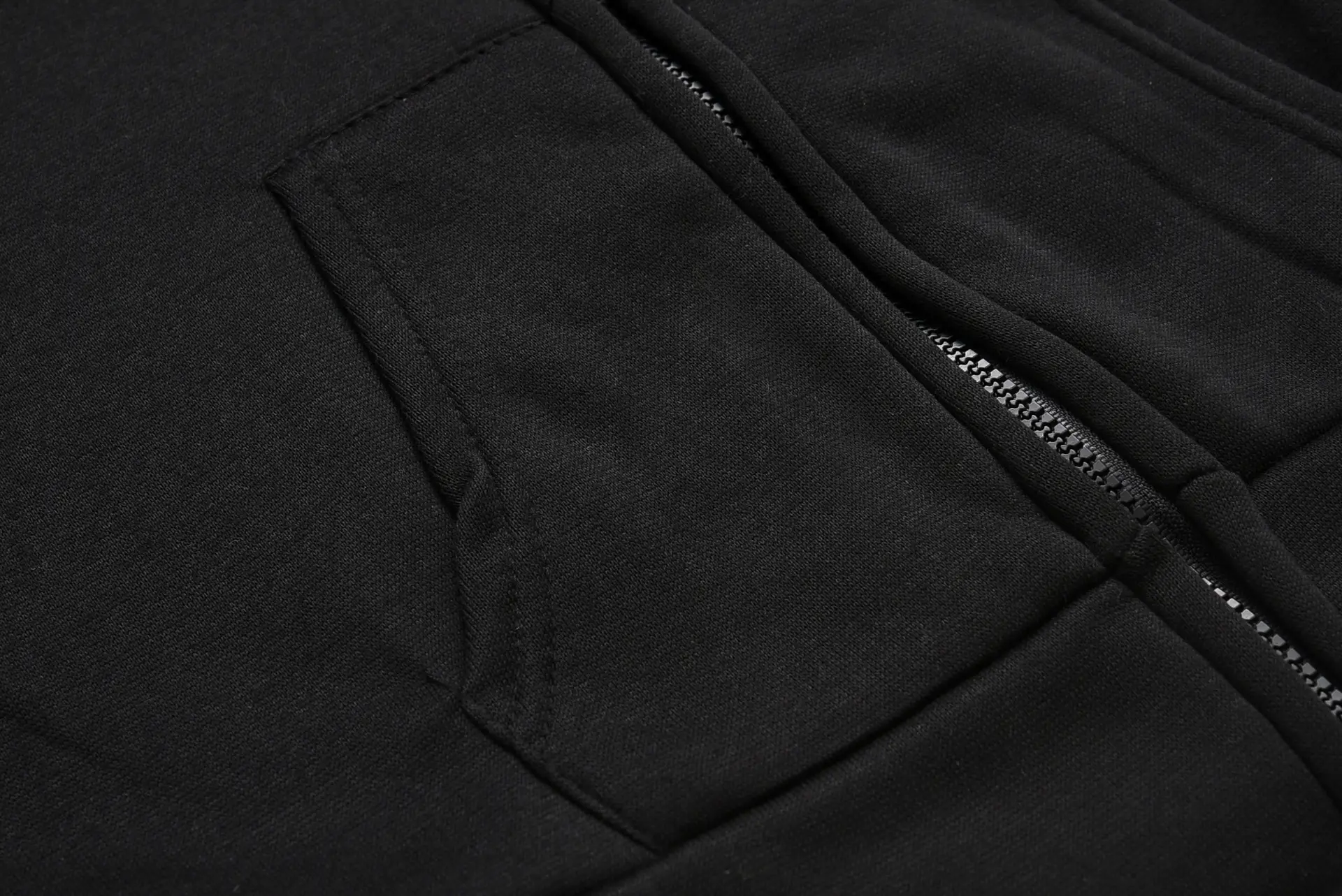 Black Hooded Punk Print Long Sleeve Sweater 2021 — feature 13