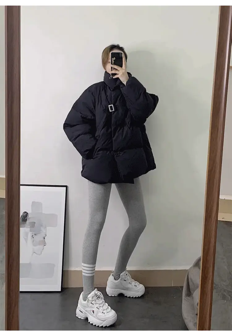Women Black Sweatshirt Leggings Set Winter Slim Fit Plus Size — feature 24