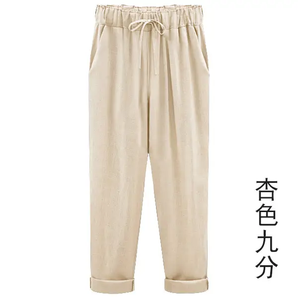 Apricot ankle-length pants