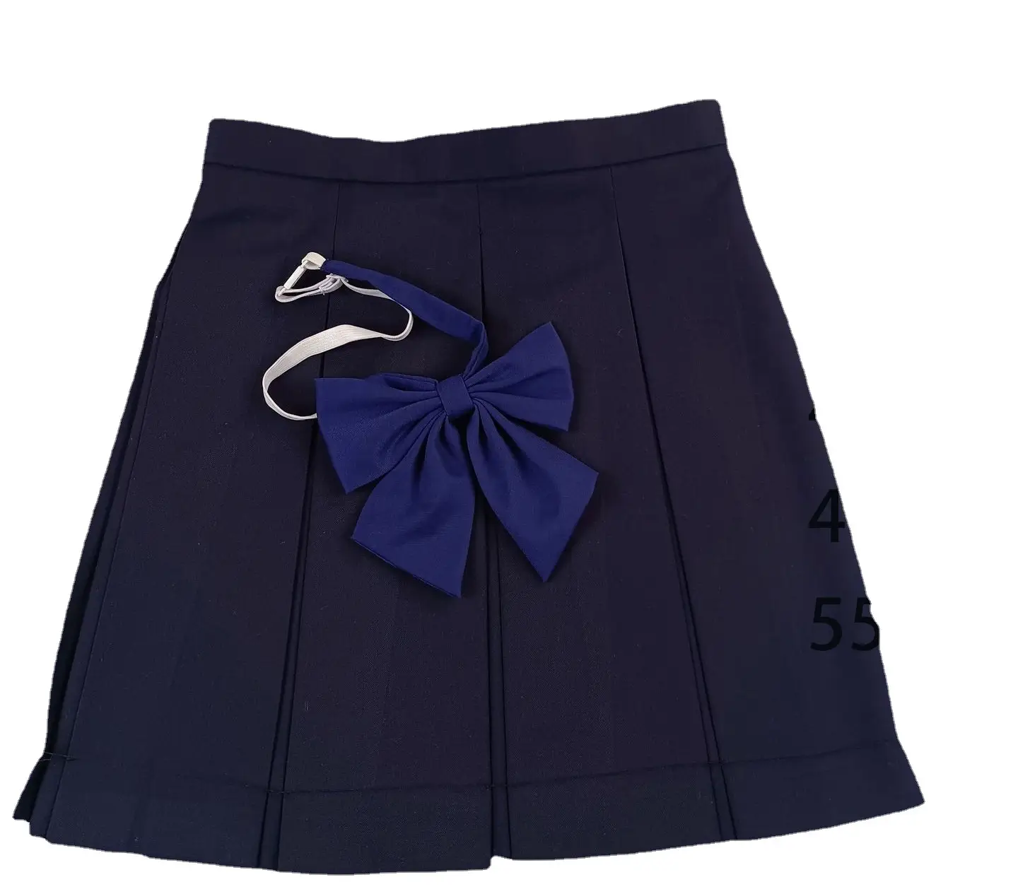 Japanese Style Navy Blue Pleated Skirt 48cm