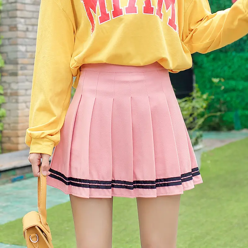 Pink Pleated Skirt for Girls Summer Wear 2025 - Image 3