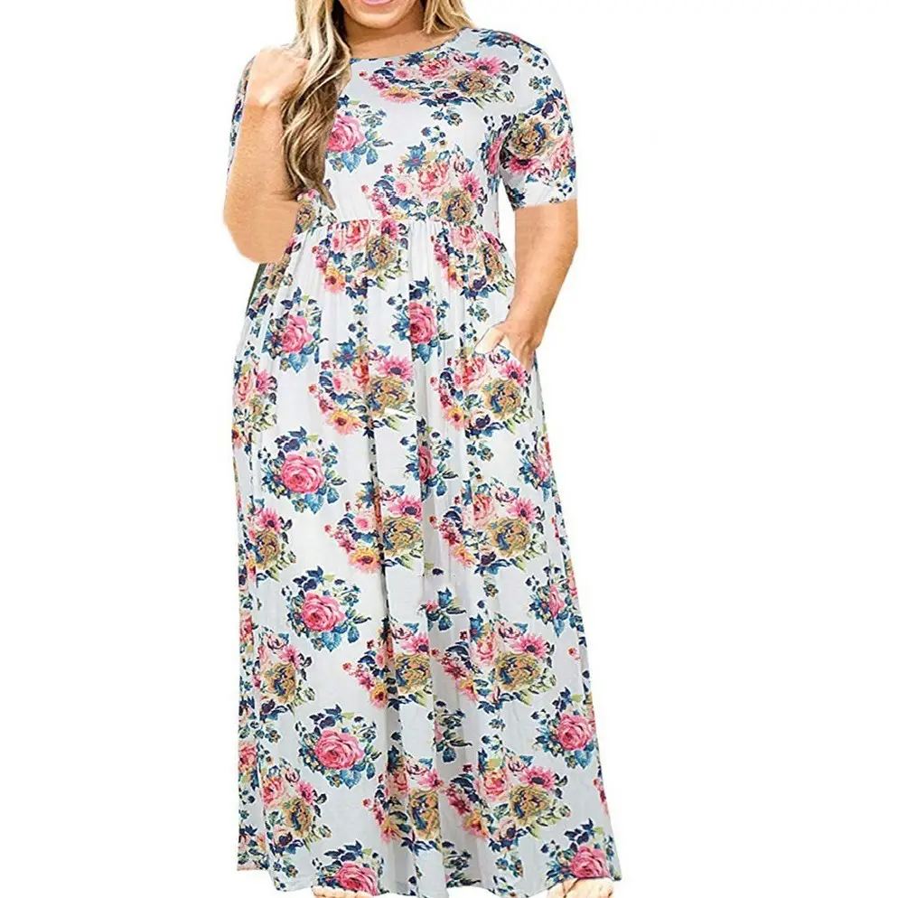 2024 Plus Size Floral Print Summer Dress - Image 15
