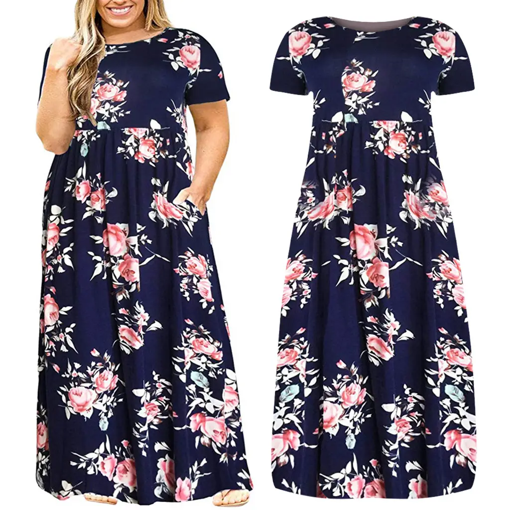 2024 Plus Size Floral Print Summer Dress — feature 10