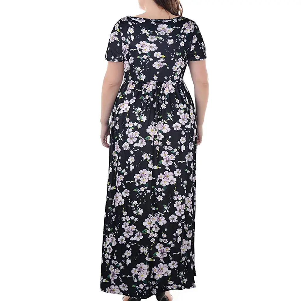 2024 Plus Size Floral Print Summer Dress — feature 13
