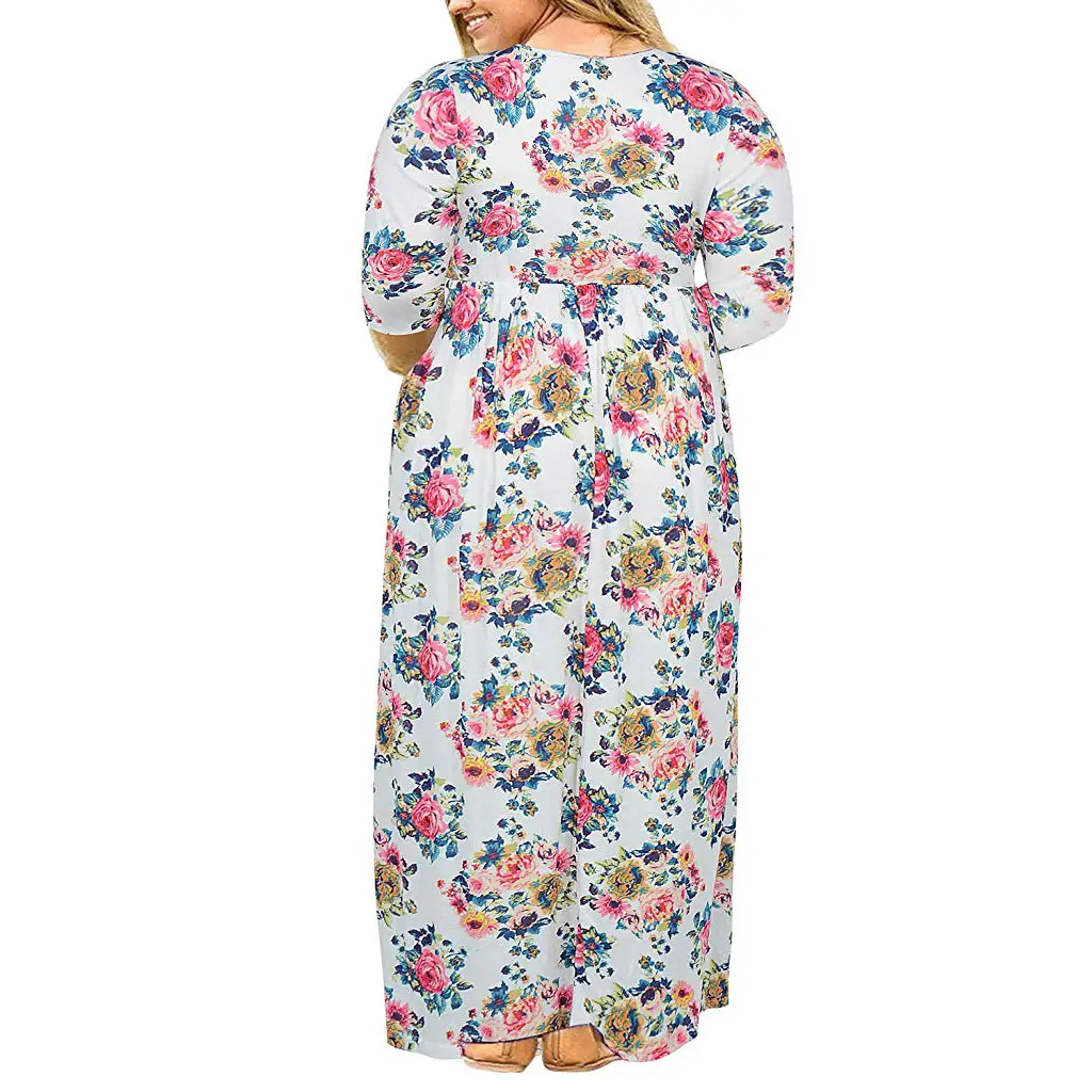 2024 Plus Size Floral Print Summer Dress — feature 9