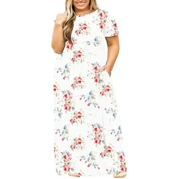 2024 Plus Size Floral Print Summer Dress - Image 10