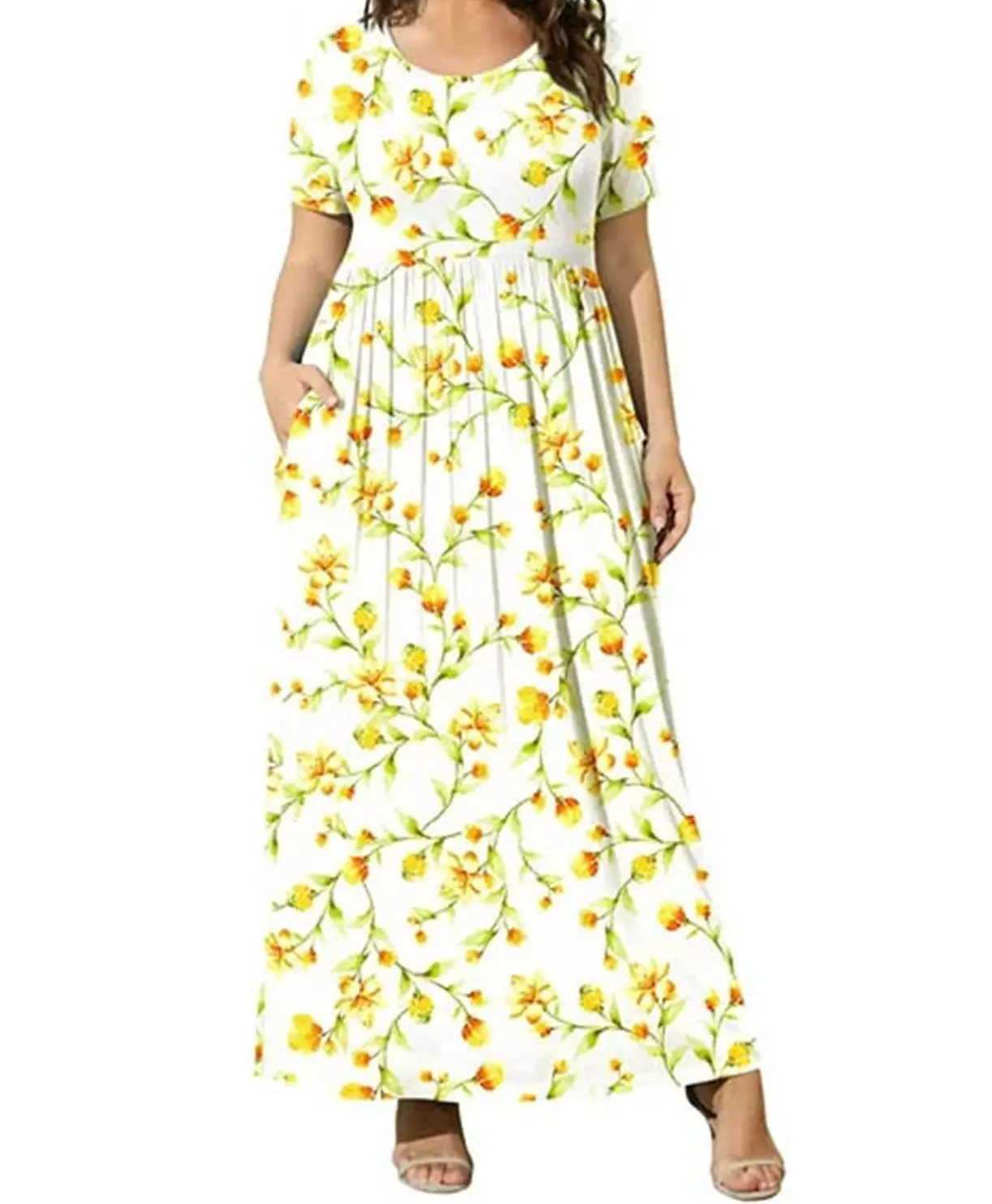 2024 Plus Size Floral Print Summer Dress - Image 11