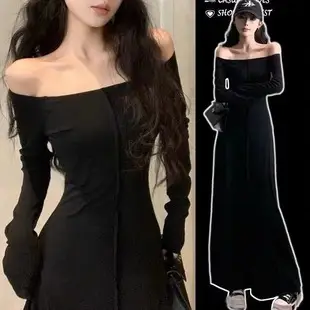 2023 New Plus Size Women's Black Skirt Fat mm Age-Reducing Western Style Slimming Dress — feature 18