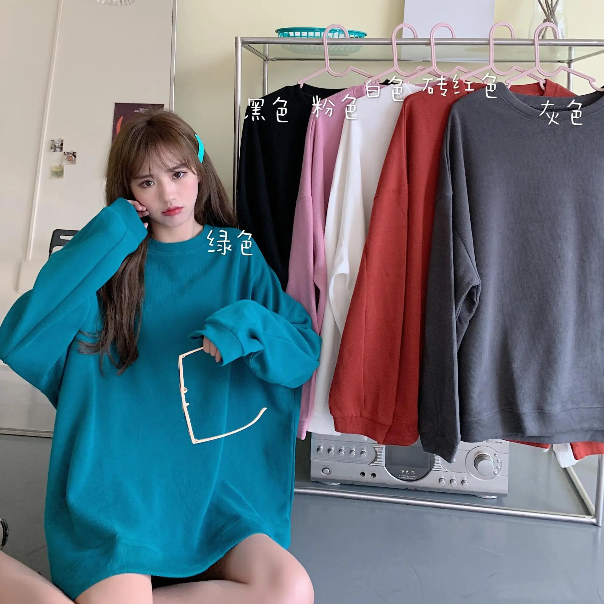 Black Plus Velvet Sweater for Women Autumn Winter — feature 3