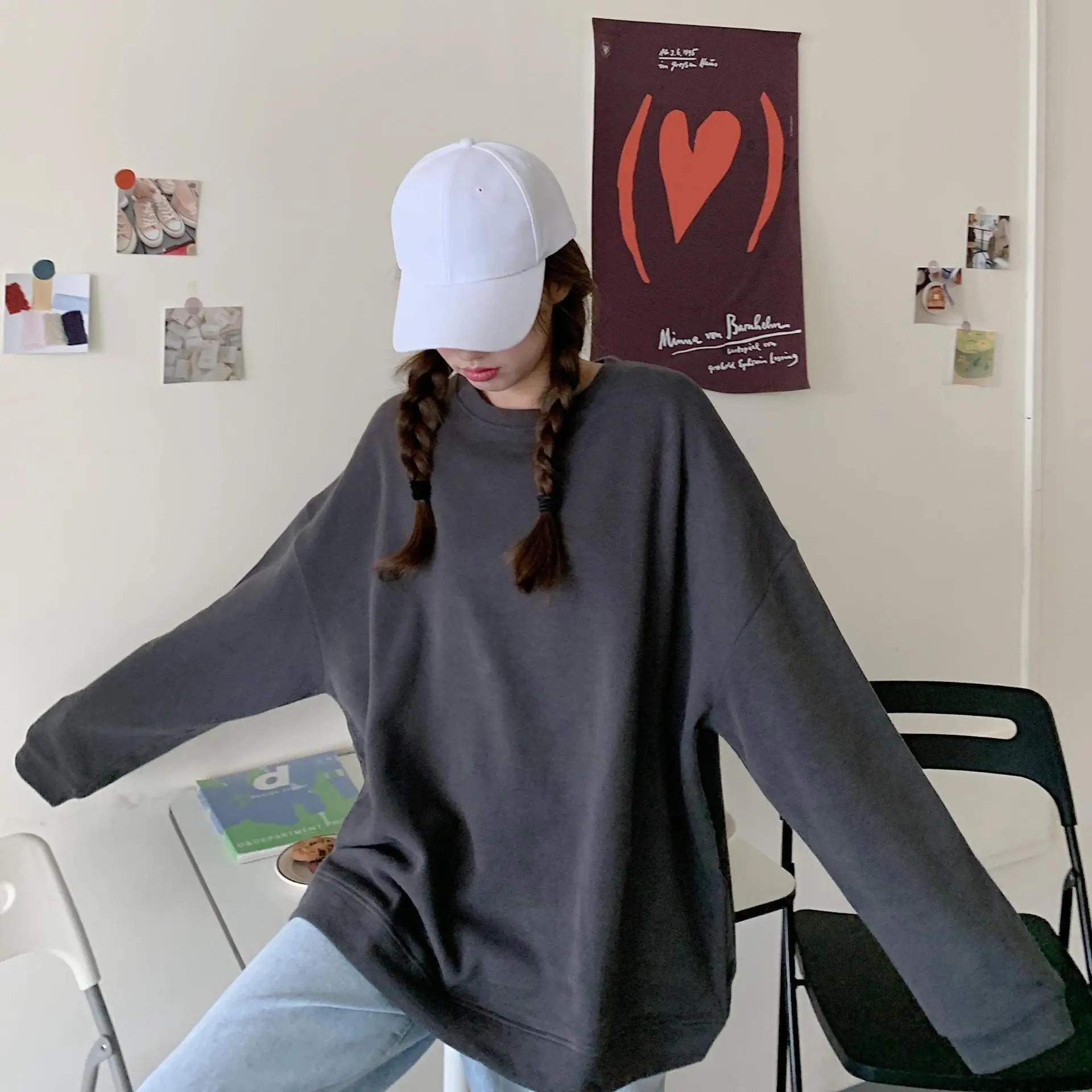 Black Plus Velvet Sweater for Women Autumn Winter — feature 35