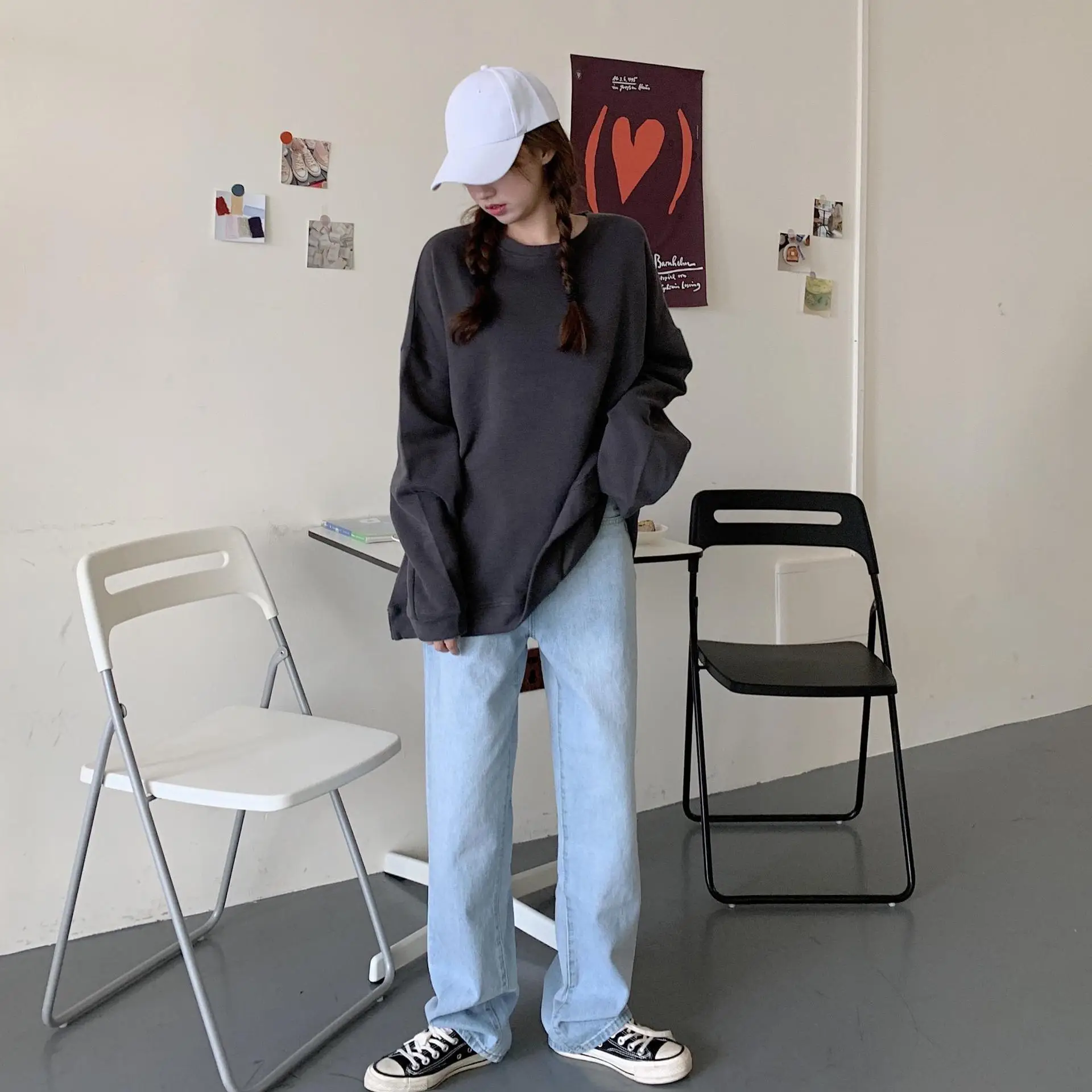 Black Plus Velvet Sweater for Women Autumn Winter — feature 36