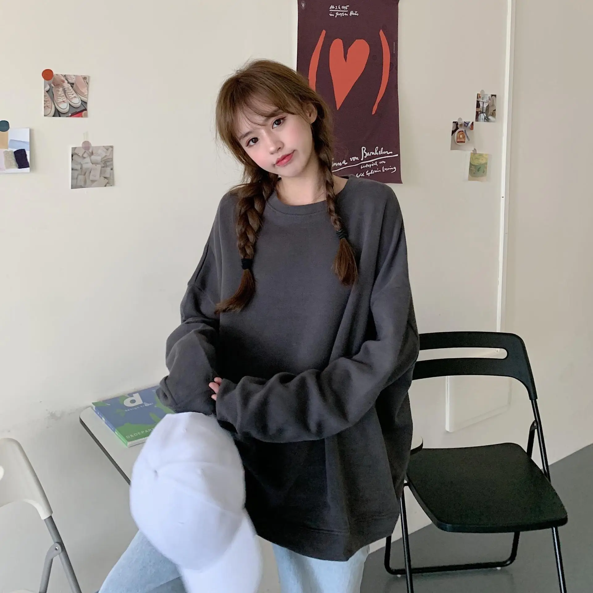 Black Plus Velvet Sweater for Women Autumn Winter — feature 38