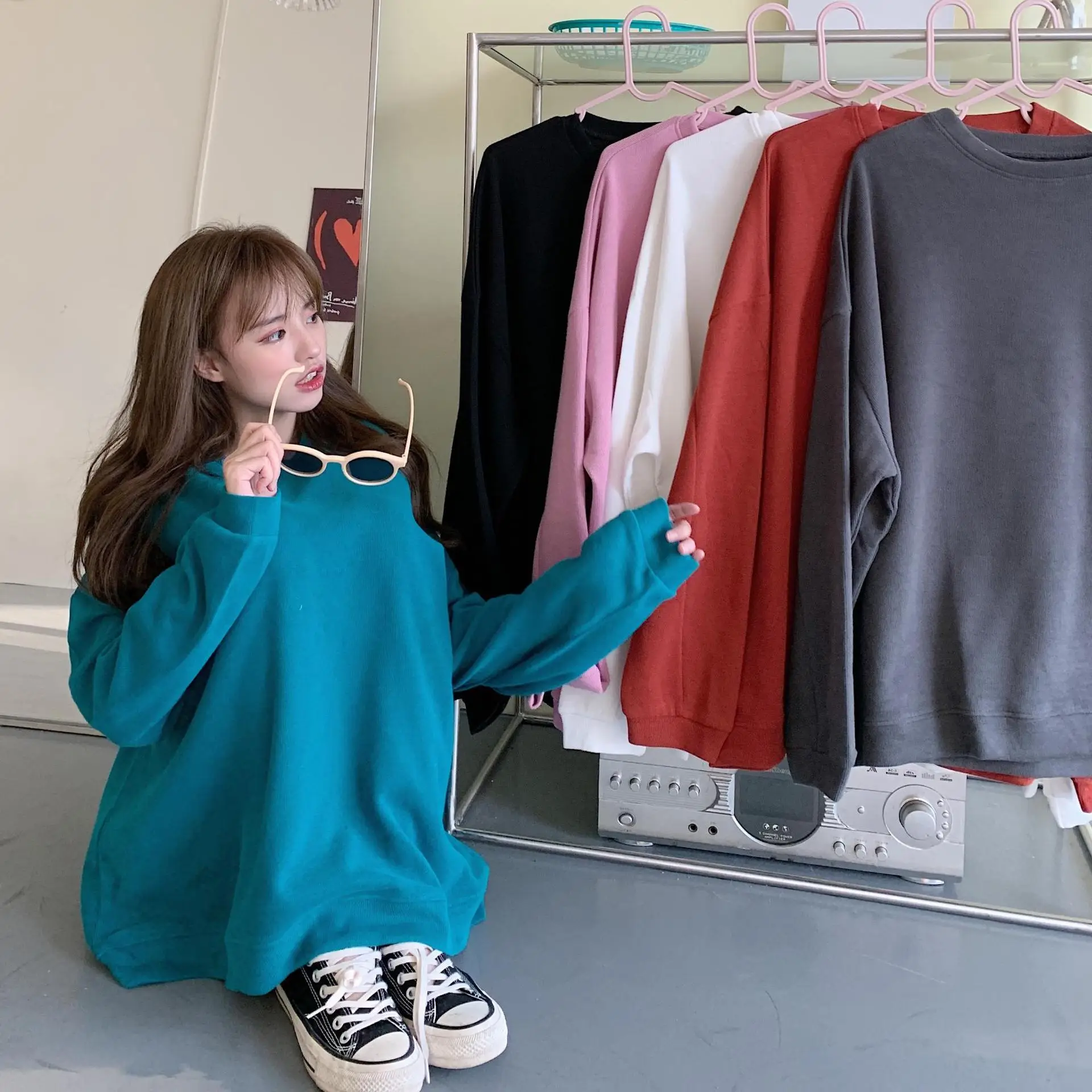 Black Plus Velvet Sweater for Women Autumn Winter — feature 4