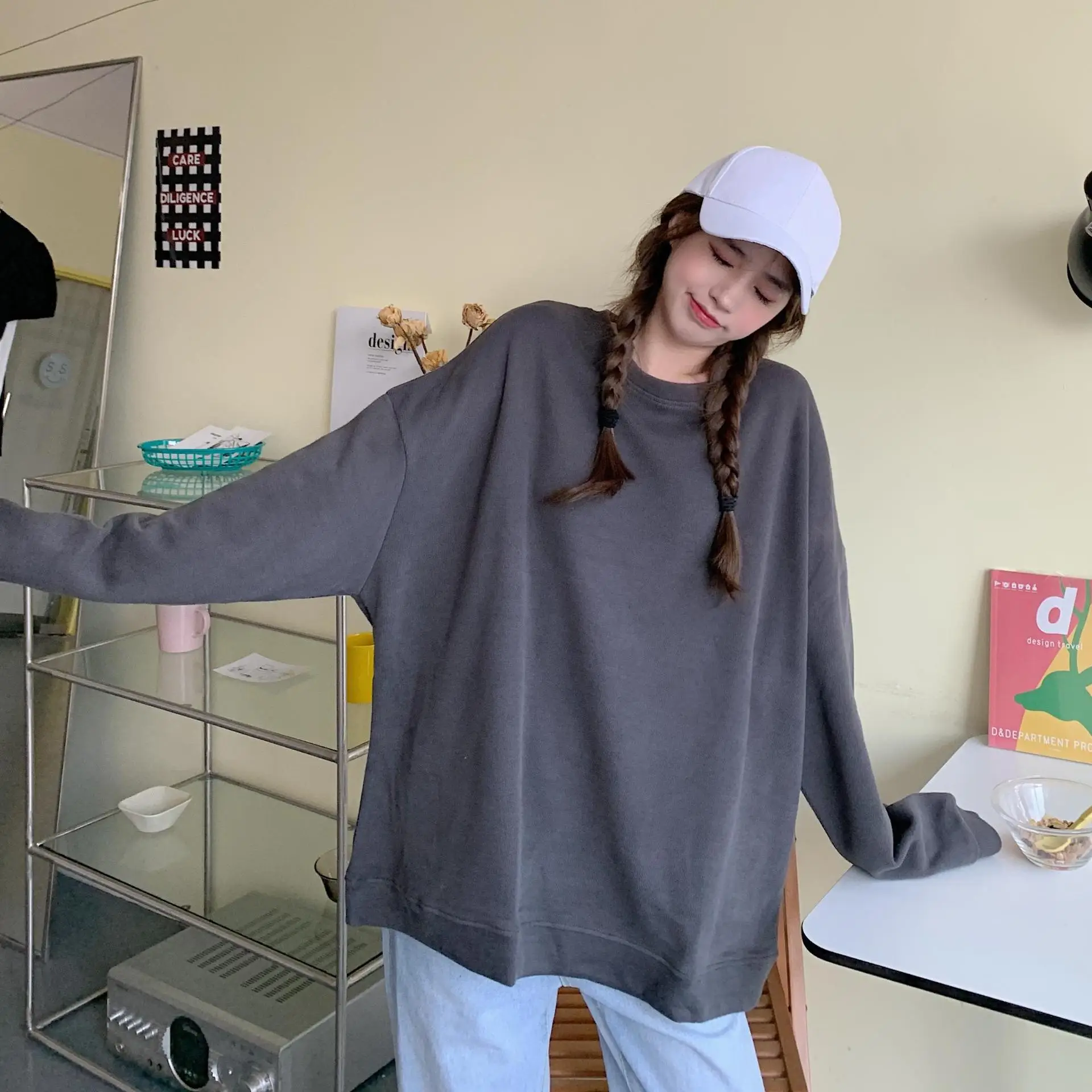 Black Plus Velvet Sweater for Women Autumn Winter — feature 42