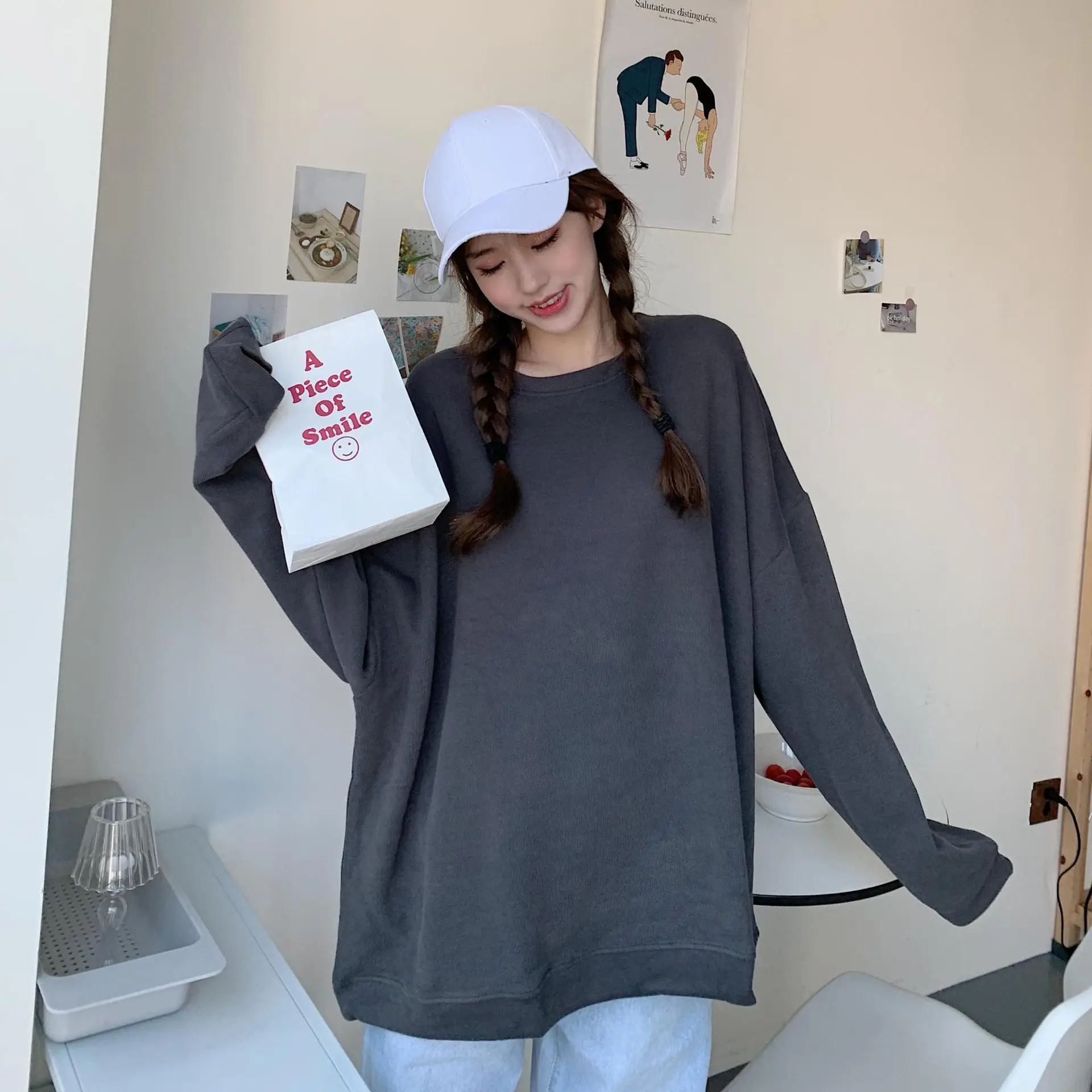 Black Plus Velvet Sweater for Women Autumn Winter — feature 43
