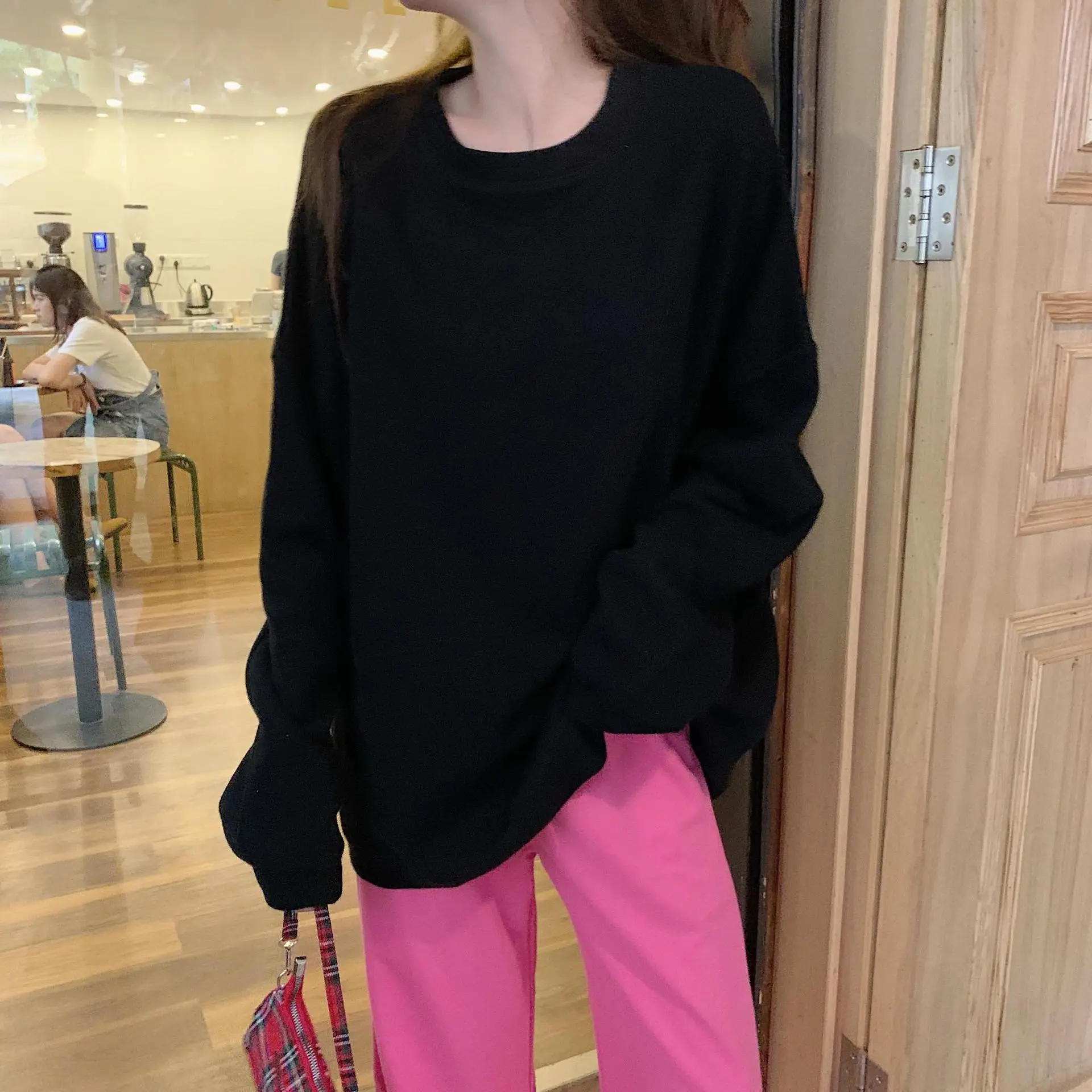 Black Plus Velvet Sweater for Women Autumn Winter — feature 51