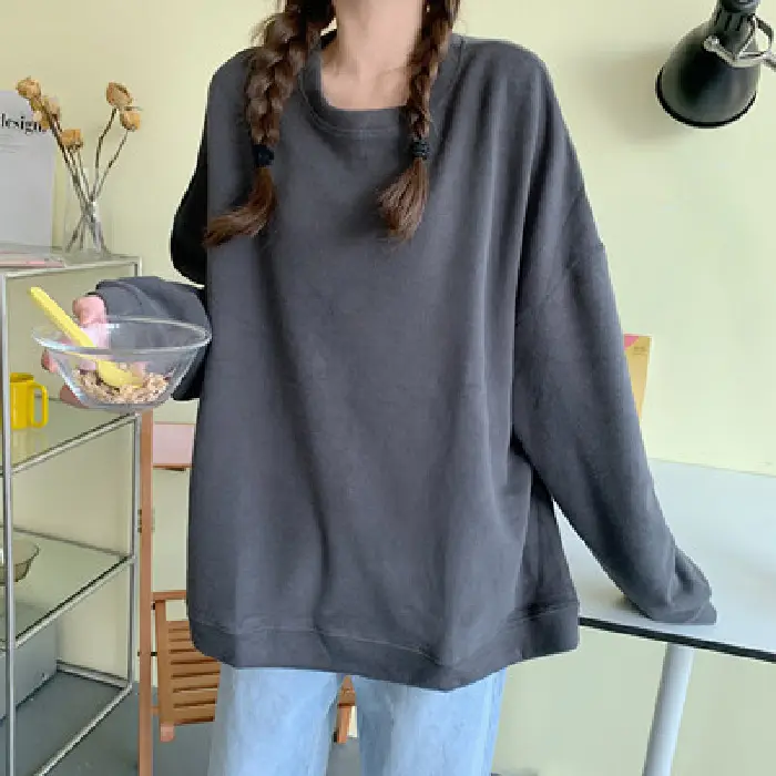 Black Plus Velvet Sweater for Women Autumn Winter - Image 5