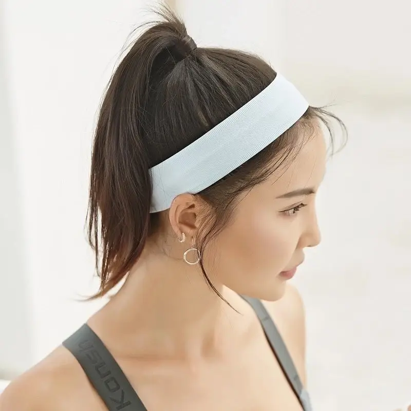 Men's Black Knitted Yoga Headband 48cm